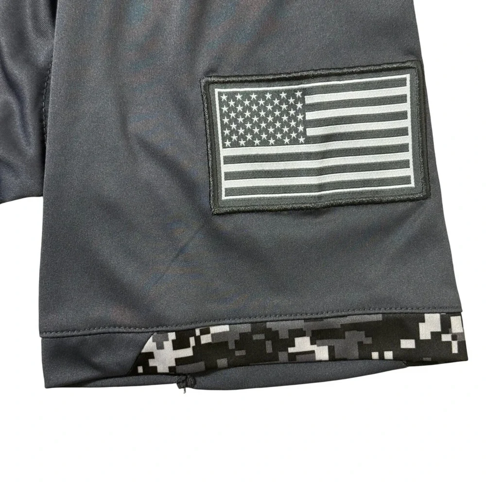 Colosseum LSU Tigers Polo Shirt XL OHT‎ USA Flag Performance Gray NCAA Football